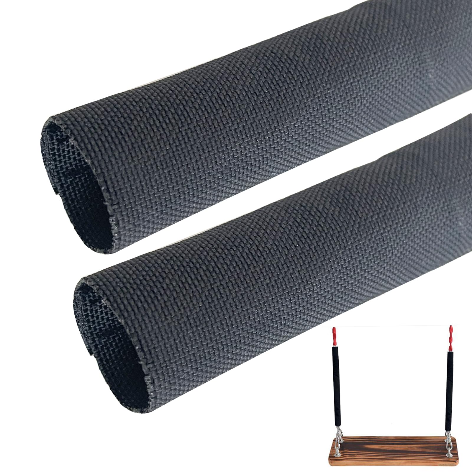 Swing Chain Cover, 2 Pcs Swing Chain Cover Grip Sleeve for Playground Swingset Accessories or Porch Swings Barrier Chain in Gard