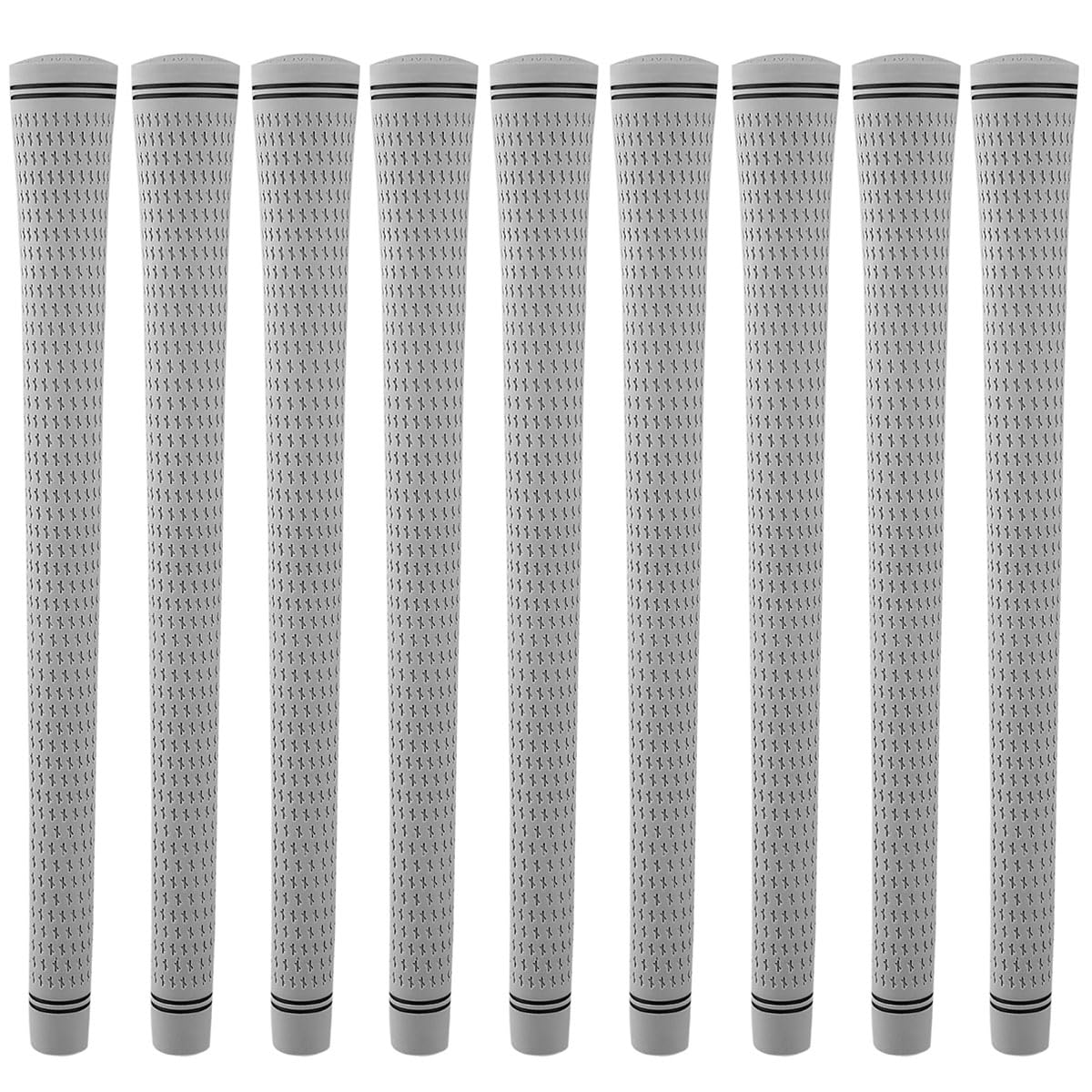 Karma Revolution 360 Gray Jumbo Plus Golf Club Grips, Mens 9 Piece Set, +1/8 Oversized