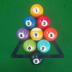 Itrolle Magic Ball Rack 6Pcs Billiard Triangle Magic Rack Sheet With Pool Table Marker Dots Pool Table Ball Holder