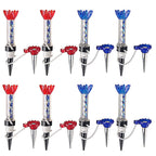 Veasaers Golf Tees Unbreakable Plastic Magnetic 80 Mm Long Bulk Reusable 8 Pack Blue Red Flexible Magnet Tee Lift Step For Men W
