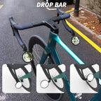 Briskmore Bike Handlebar Mirror,Hd Glass Convex Lens Bicycle Rearview Mirror,Cycling Rear View Mirror, Adjustable Handlebar Wide