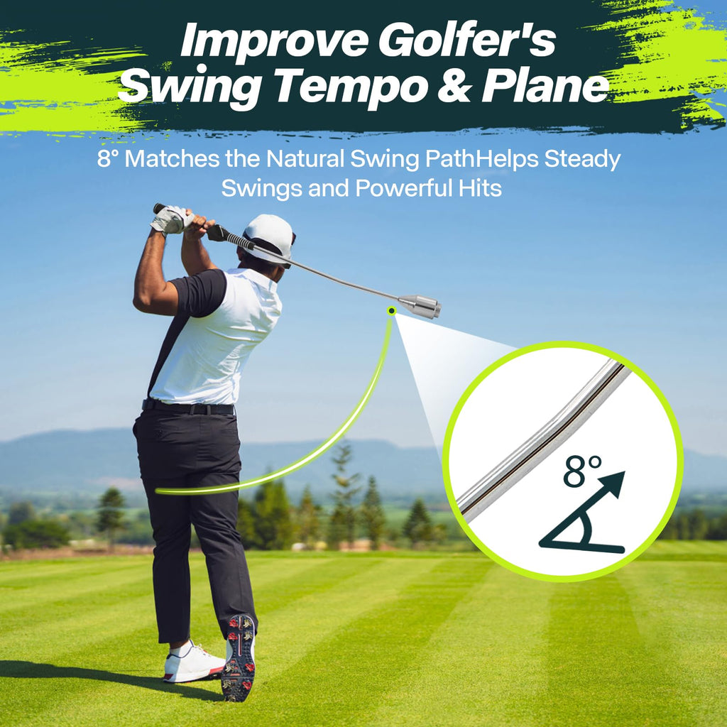 KALAUTO Weighted Golf Swing Trainer & Grip Trainer,Golf Swing Training Aid,Golf Grip Trainer for Indoor Practice,Warm-up,Stretch