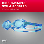 Tyr Swimple Kids' Tie Dye Non Mirror Swim Goggles, Clear/Purple/Teal, One Size