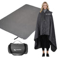 DUKUSEEK Waterproof Stadium Blanket (NO Hood), Outdoor Blankets Waterproof Windproof for Cold Weather, Emergency Warm Blanket wi