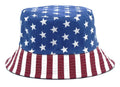 Zacharias Unisex Cotton Usa Flag Printed Bucket Hat Pbh09 (Blue; Free Size) (Pack Of 1)