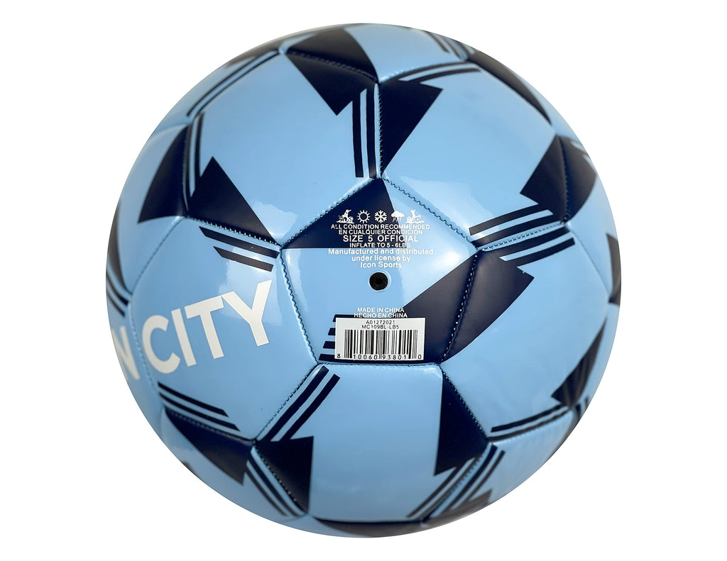 Manchester City Soccer Ball #4, Licensed M City Ball (Size 4)