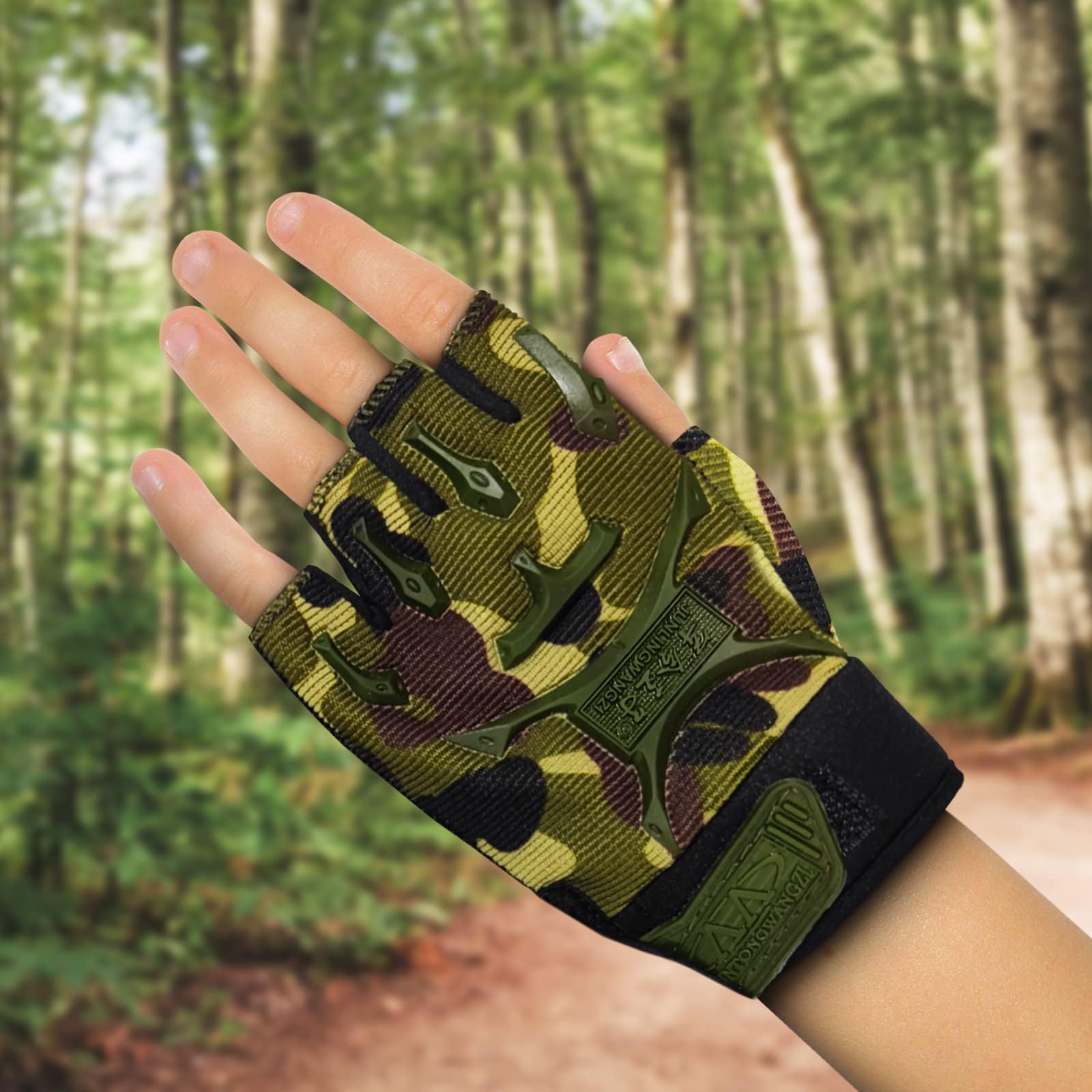 Lagarto Half Finger Children'S Motorcycle Gloves - Sports Half Gloves Cycling Gloves Small Kids Exercise Gloves Skating Gloves -