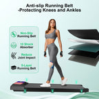 Cyclerade Walking Pad Treadmill With Incline, Under Desk Treadmill, Low Noise, 2.5 Hp With Maximum Capacity Of 265 Lbs App & Rem