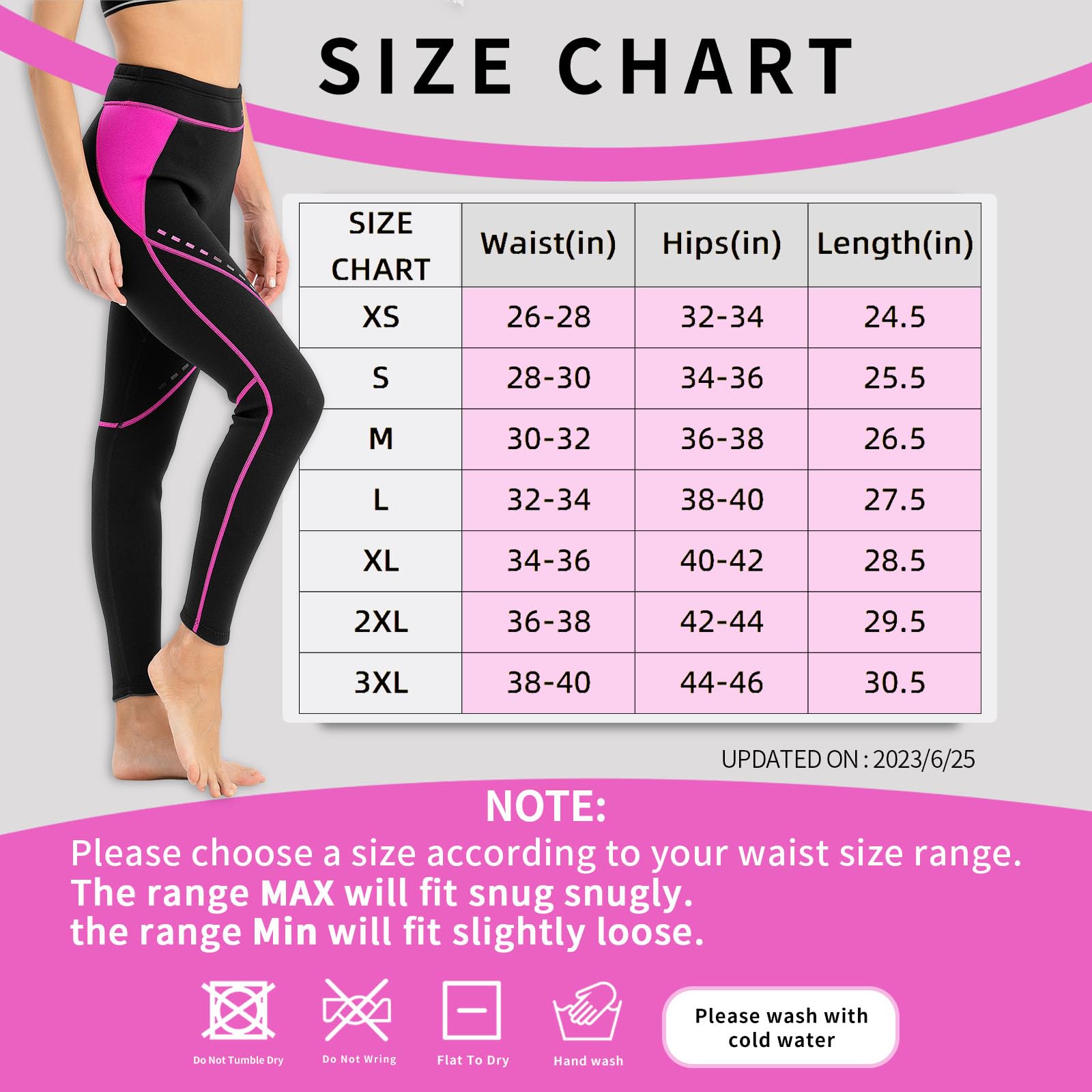 Goldfin Womens Wetsuit Pants, 2Mm Neoprene Pants Keep Warm For Diving Swimming Surfing Kayaking Boating (Black, Xl)