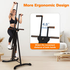 Vertical Climber Exercise Machine For Home Gym With 4 Metal Guide Rails Folding Exercise Climber Cardio Workout Machine 5-Level