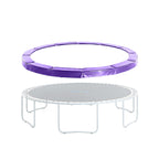 Machrus Upper Bounce Trampoline Replacement Safety Pad 6Ft - 16Ft Round-Trampolines Spring Cover Pvc Trampoline Skirt (Purple, 1