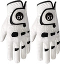 Men      S Golf Glove Left Hand Right With Ball Marker Value 2 Pack, Weathersof Grip Soft Comfortable, Fit Size Small Medium Ml 
