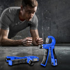 Kdg Hand Grip Strengthener 2 Pack(Blue) Adjustable Resistance 10-130 Lbs Forearm Exerciser,Grip Strength Trainer For Muscle Buil