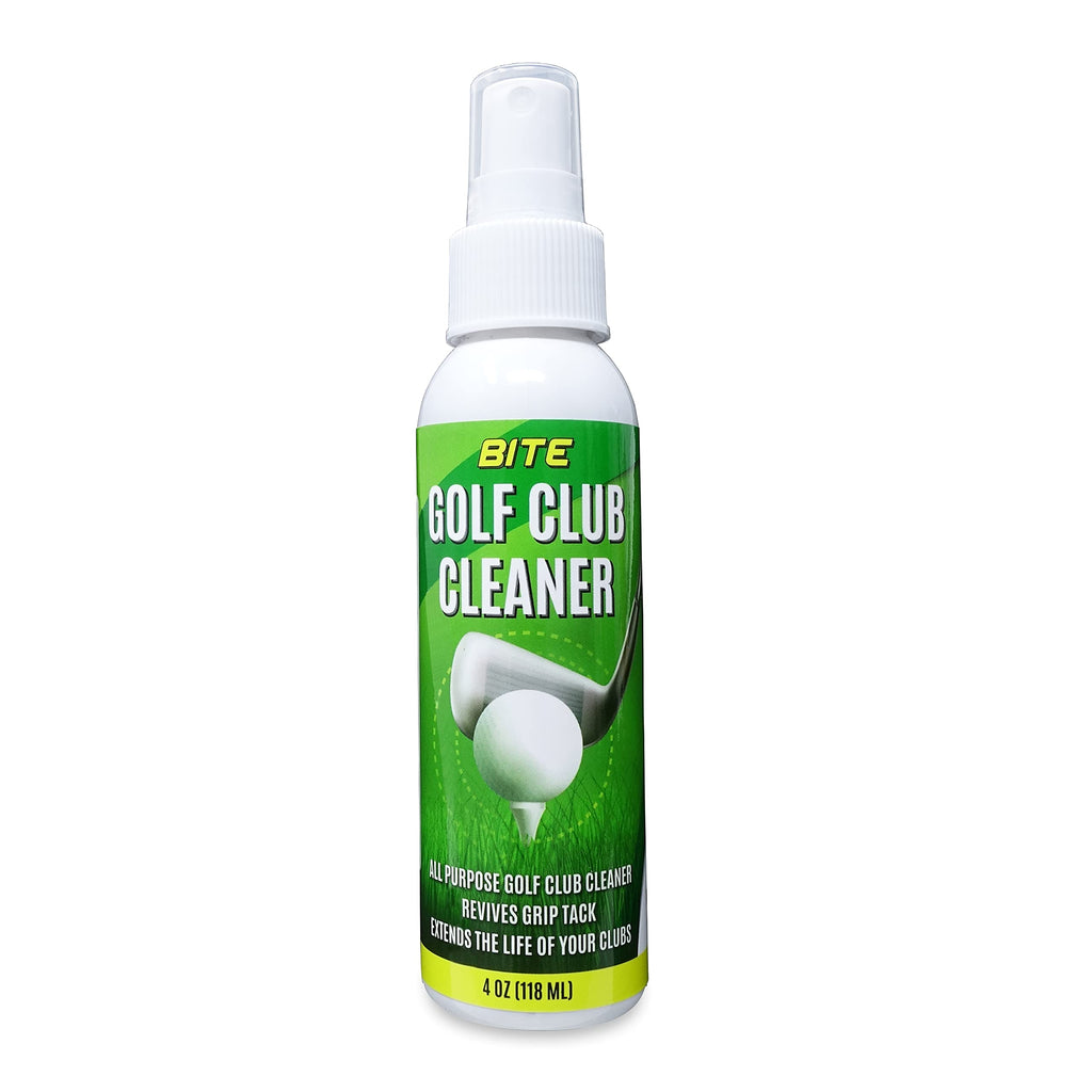 Bite Golf Club And Grip Cleaner  Keeps Clubs, Irons, And Drivers Clean  Use With Cloth, Brush, Or Bottle Brush Refill  Restore G