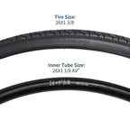 2 Pack 26 X 1 3/8 (37-590) Road Bike Tires Plus 2 Pack 26'' Bike Tubes 26X1 3/8 Av33 Schrader Valve Compatible With 26X1 3/8 Bik