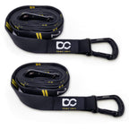 Double Circle Quick Adjust Numbered Straps For Gymnastic Rings - Carabiner System And Exercise Video Guide For Full Body Workout