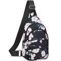 Tuwubi Crossbody Bags for Women, Sling Bag for Men, Small Hiking Backpack Anti Theft Lightweight for Outdoors Travel (M, Black F