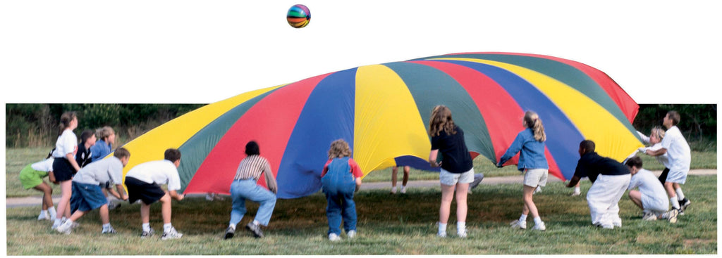 Sportime Gripstarchutes Parachute 4-Layer Construction And 30 Handles- 30 Foot Diameter