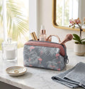 Cosmetic Toiletry Makeup Pouch With Portable Travel Multipurpose WaterResistant Zipper Makeup Brush Bags  Flamingo Jspf19