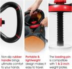 Yes4All Comfortable Grip Adjustable Kettlebell Handle Converter For 1 Inch Weight Plates - Red