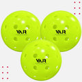 Vajr Pickleball Ball | V40 | 3Pack | 40 Precise Holes | True Flight | Authentic Bounce | Exceptional Durability | Light Green