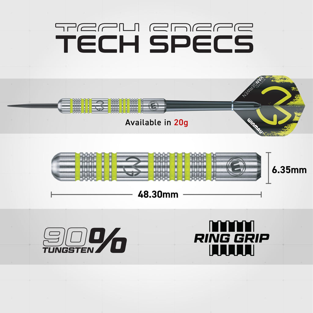 Winmau Michael Van Gerwen Mvg Steeltip Gift Set - 50 Piece Darts Set With 4 Sets Of Shafts, 4 Sets Of Flights Plus Accessories