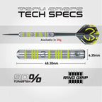 Winmau Michael Van Gerwen Mvg Steeltip Gift Set - 50 Piece Darts Set With 4 Sets Of Shafts, 4 Sets Of Flights Plus Accessories