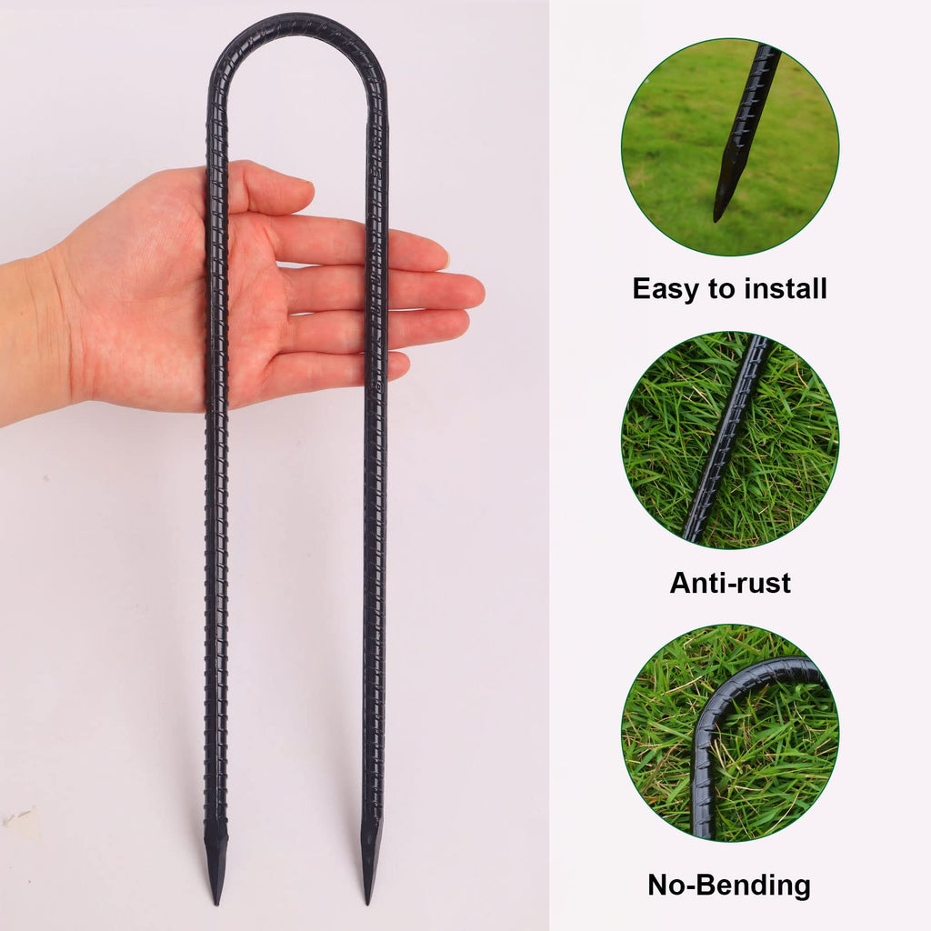 Trampoline Stakes Anchors Trampoline Accessories Wind Stake 12 Inch Heavy Duty High Wind Stake Safety Ground Anchor Galvanized S
