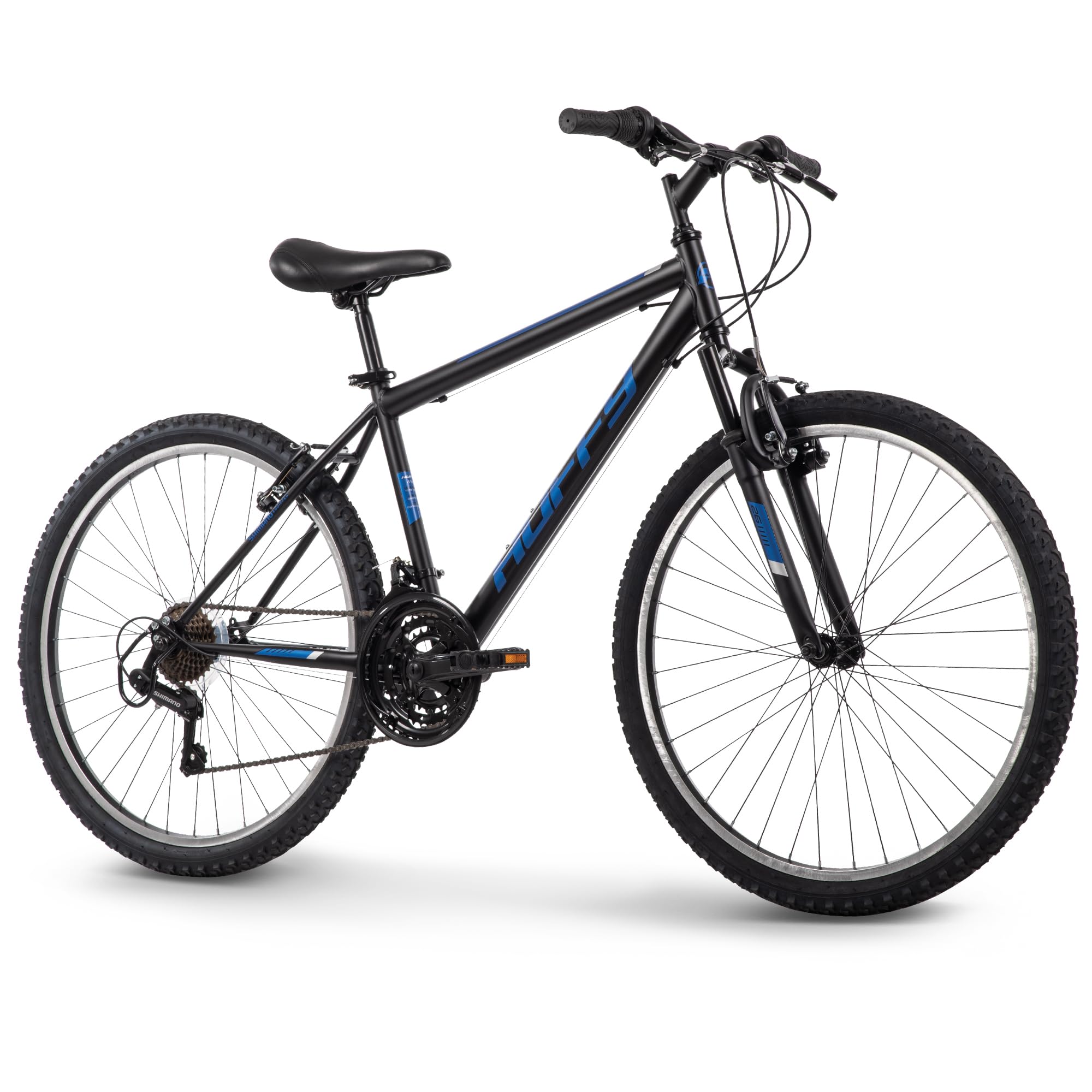 Huffy Stone Mountain 21-Speed Hardtail Mens Mountain Bike, 26-Inch, Matte Black