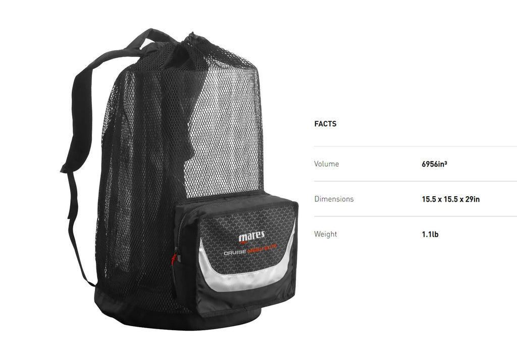 Mares Cruise Mesh Backpack Elite (Black White)