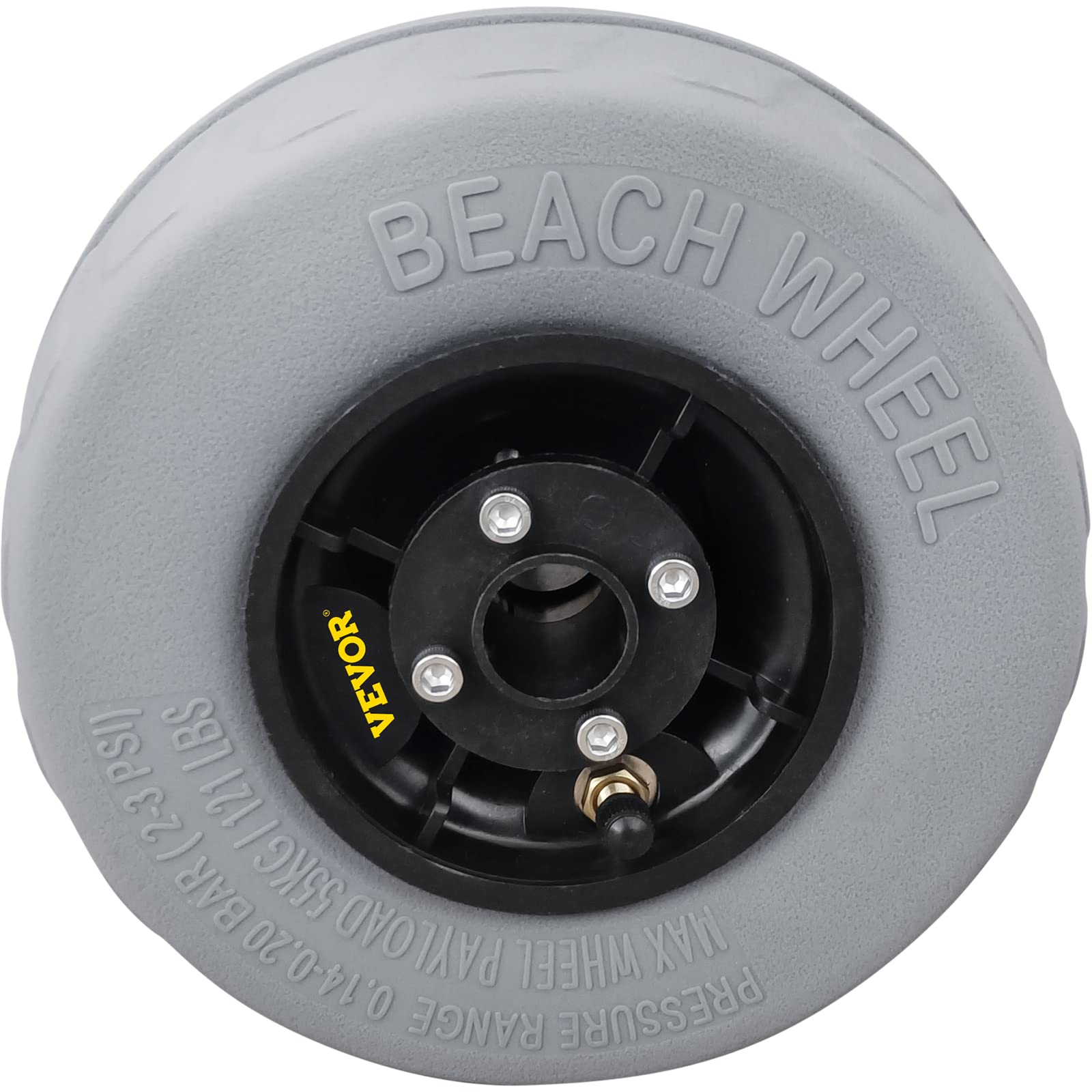 Vevor Beach Balloon Wheels, 9'' Replacement Sand Tires, Pvc Cart Tires For Kayak Dolly, Canoe Cart And Buggy W/Free Air Pump, 2-