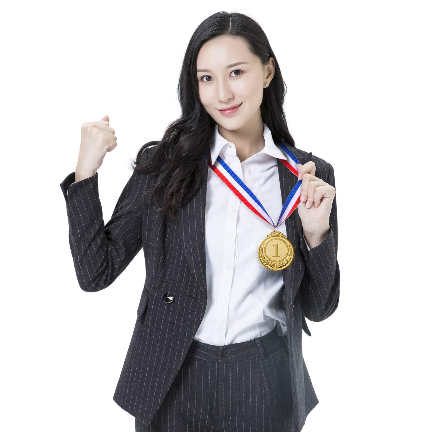 Favide 12 Pieces Gold Silver Bronze Award Medals-Winner Medals Gold Silver Bronze Prizes For Competitions, Party,Olympic Style,