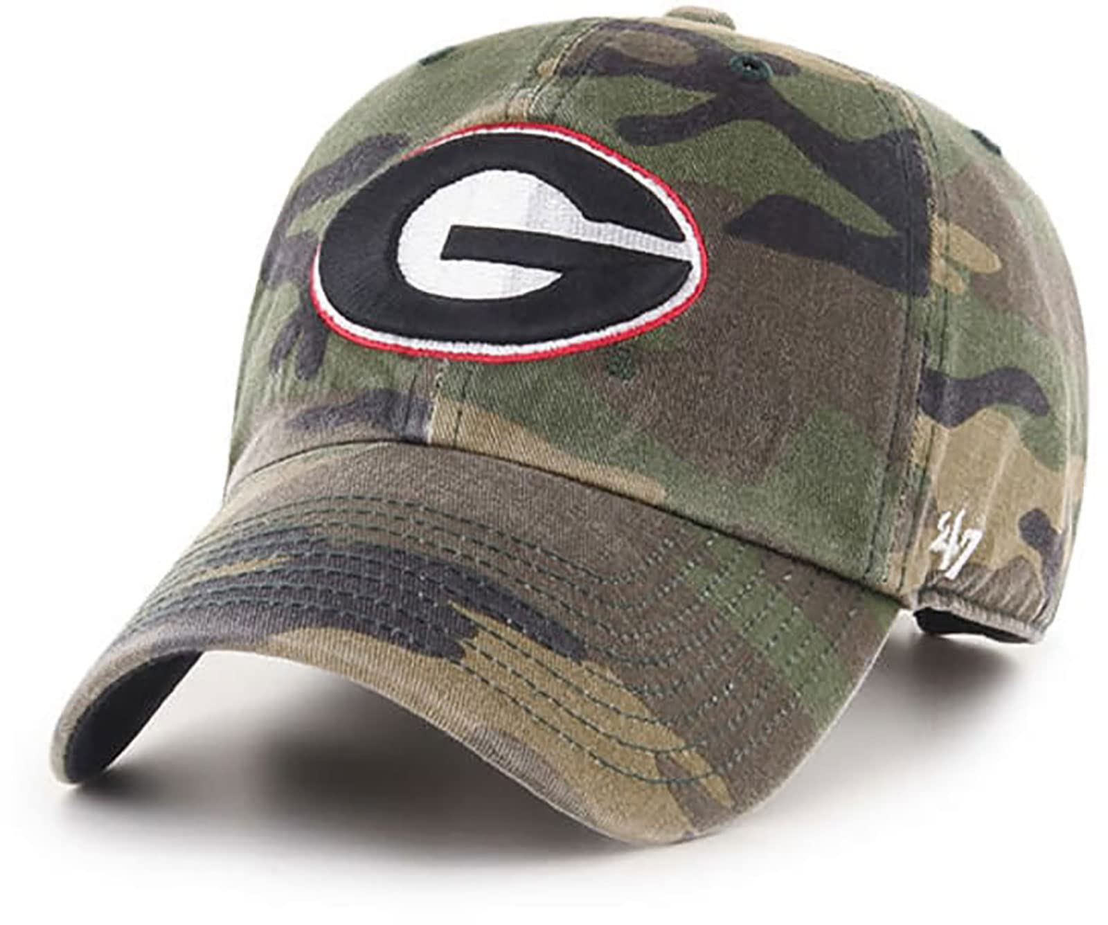 47 Georgia Bulldogs Hat (Uga Bulldogs) Mens Womens Clean Adjustable Baseball Cap, Camo, One Size