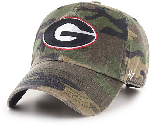 47 Georgia Bulldogs Hat (Uga Bulldogs) Mens Womens Clean Adjustable Baseball Cap, Camo, One Size