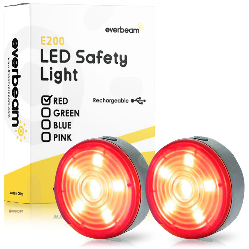 Everbeam E200 Led Bicycle Lights Front And Rear Rechargeable  Powerful Waterproof Safety Clip On Led Light Set, For Runners, Cyc