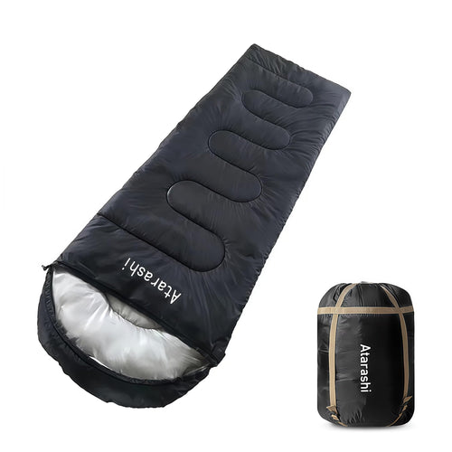 Atarashi Camping Sleeping Bag- 4 Seasons for Adults, Light, Warm, Extra-Large with Compression Sack- Great for Hiking, Backpacki