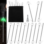 Yaocom Ground Anchors Screw In 8 Inch Tent Stakes Heavy Duty Metal Stakes Threaded Hex Head Driver Tent For Camping Garden Infla
