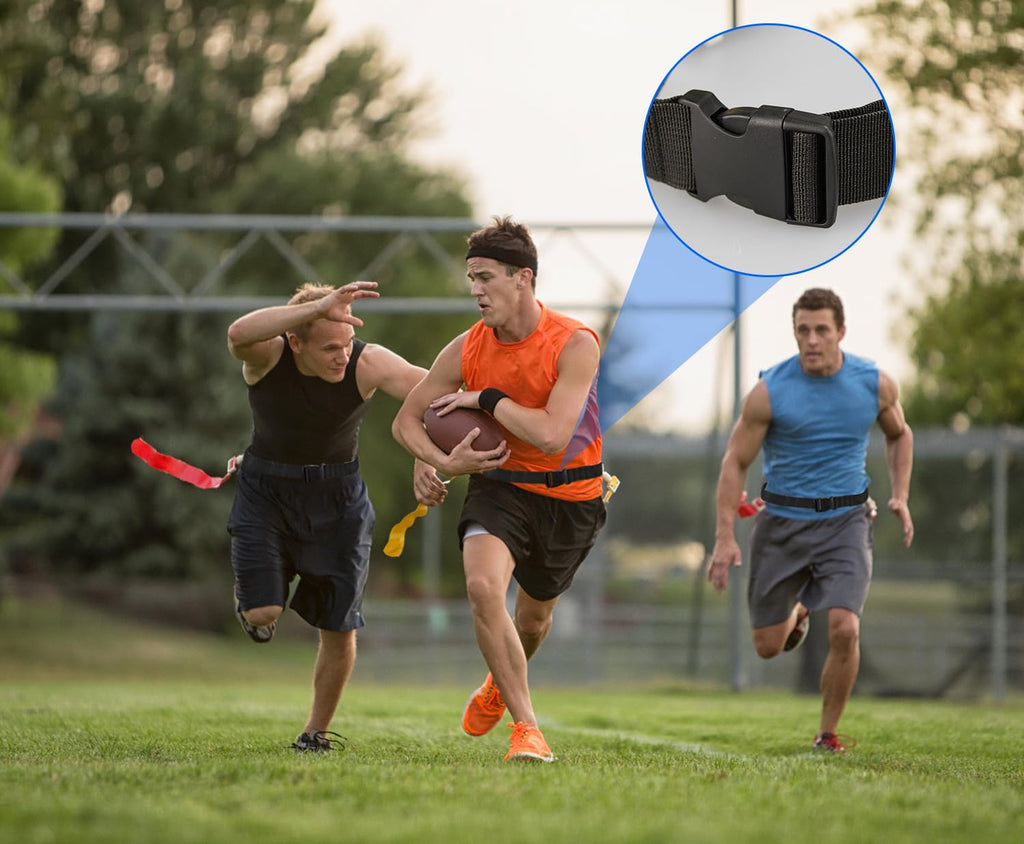 Dkovn Flag Football Belt, 1/2/4/10/14/28Pcs Adjustable Flag Football Belt With Belt And Flags, For Youths, Adults(14Pcs Yellow+1