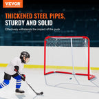 Vevor Youth Street Hockey Net Indoor Outdoor Steel Hockey Goal For Kids 54''X44''