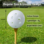 Practice Golf Balls 50 Pack, Plastic Golf Training Balls 5 Inch Golf Balls For Driving Range, Swing Training, Indoor Simulators,