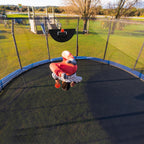 Toymis Trampoline Basketball Hoop, Breakaway Rim For Dunking Trampoline Basketball Attachment With Mini Basketballs Trampoline A
