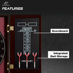 Eastpoint Sports Belmont Bristle Dartboard And Cabinet Set - Features Easy Assembly - Complete With All Accessories