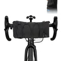 RidingRush Simple Bar Bag for Adults - Waterproof Bike Front Bag with Side Pockets & Elastic Band, Cycling Handlebar Bag for Roa