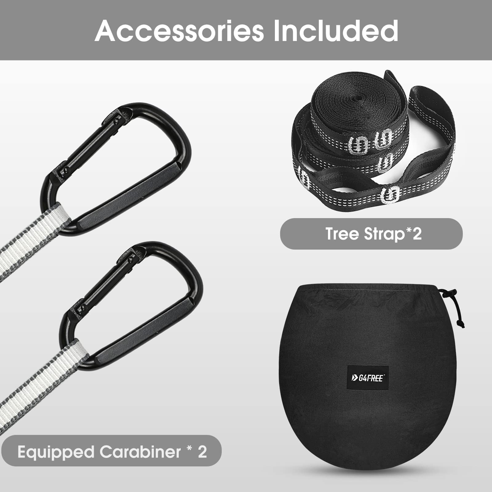 G4Free Large Camping Hammock With Mosquito Net 2 Person Pop-Up Parachute Lightweight Hanging Hammocks Tree Straps Swing Hammock