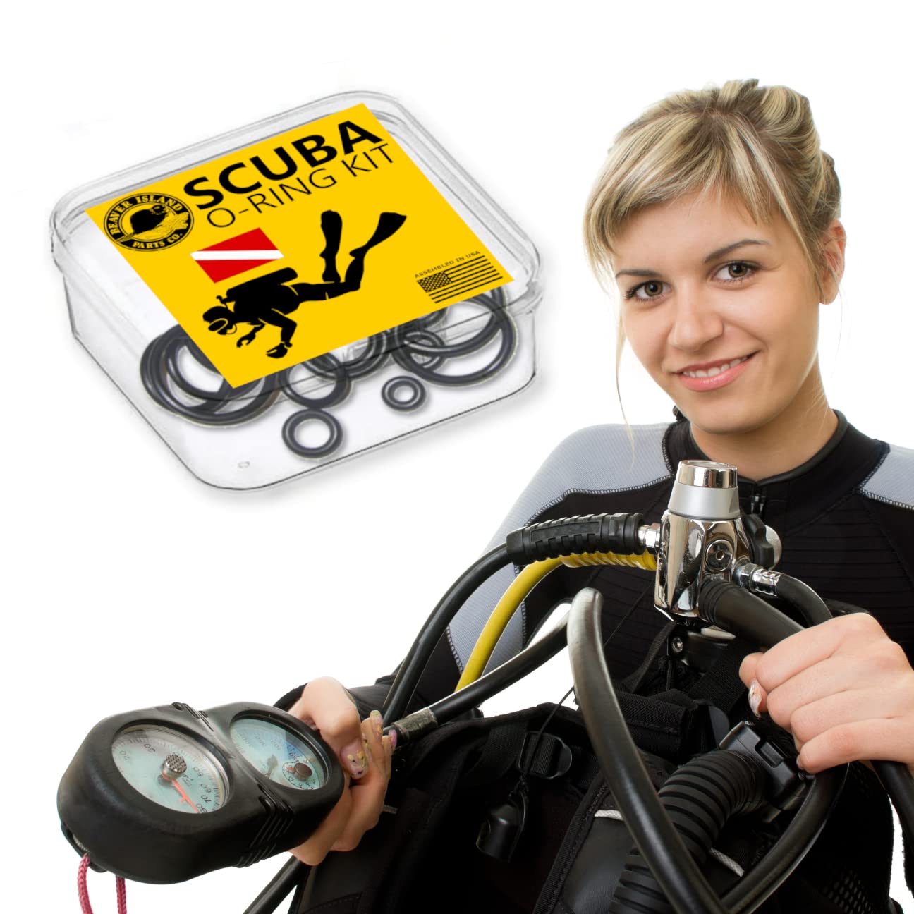 Save A Dive Scuba O-Ring Kit Nitrox Oxygen O2 Compatible For Regulator Cylinder Valve And Hose Repair Sae Aerospace Standard (Sa