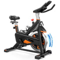 Merach Exercise Bike for Home Gym, Low Noise Stationary Bike with Brake Pad, Indoor Workout Bike with Self-Developed App, Tablet