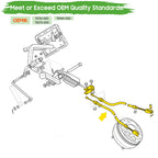 10L0L Golf Cart Brake Cable Stainless Steel Core For Ezgo Txt 1994 & Up Or Ezgo Txt Marathon Medalist, Golf Cart Driver & Passen