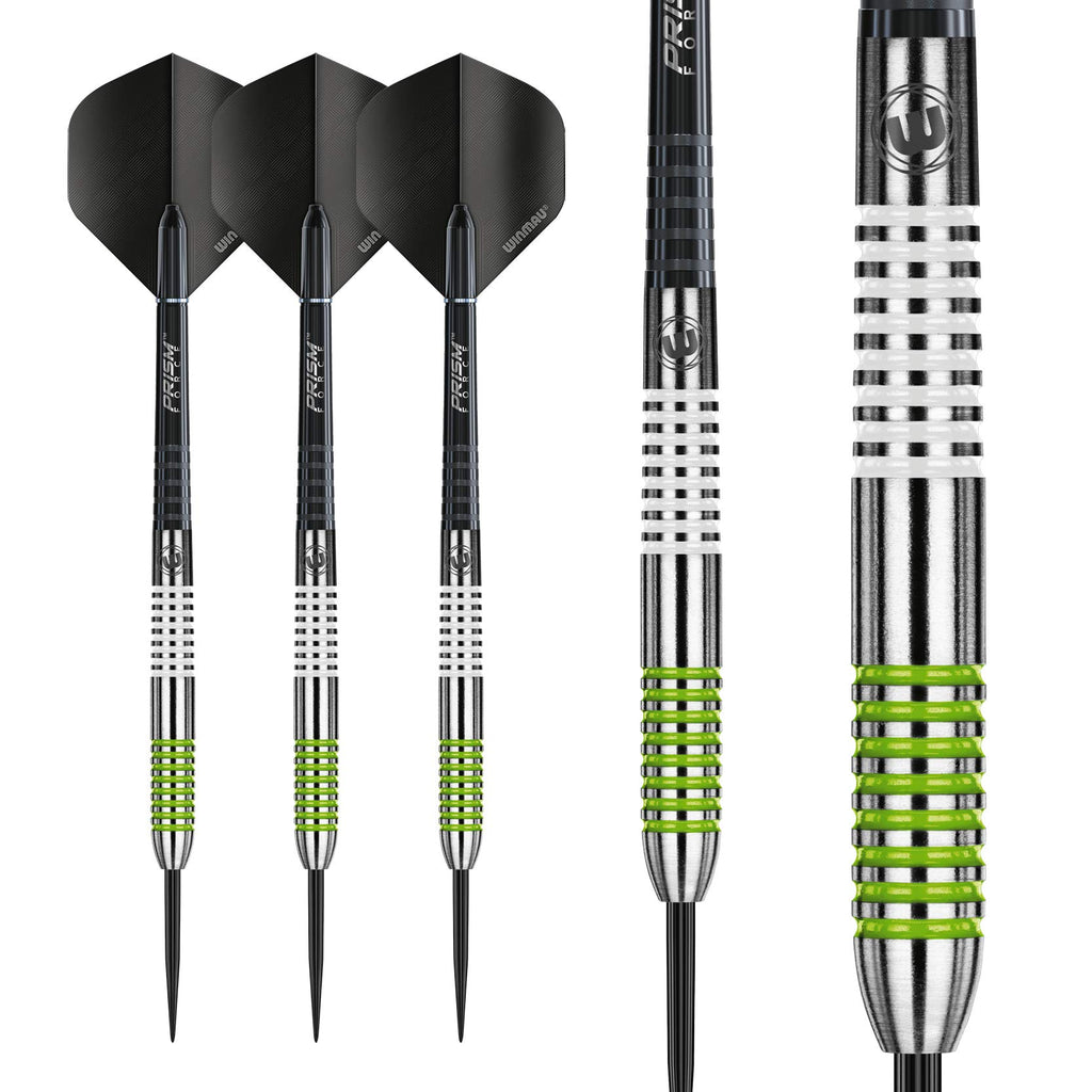 Winmau Ton Machine 23G Tungsten Darts With Prism Flights And Shafts (Stems)