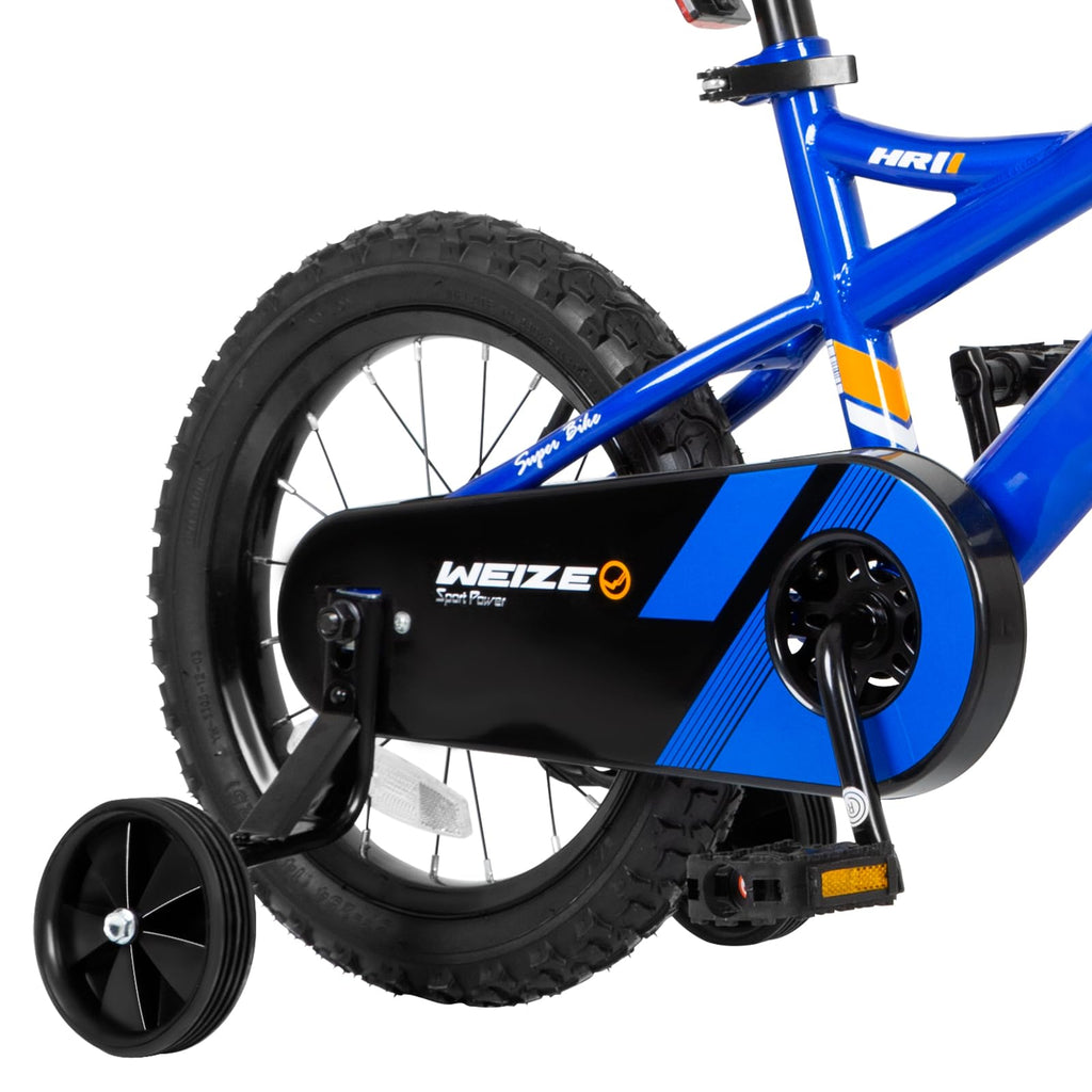 WEIZE Kids Bike, 14 Inch Children Bicycle for Boys Girls Ages 3-5 Years Old, Rider Height 35-42 Inch, Coaster Brake, Blue