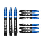Red Dragon Gerwyn Price Iceman Nitrotech Ionic Short Black Stems - 2 Sets Per Pack (6 Stems In Total)